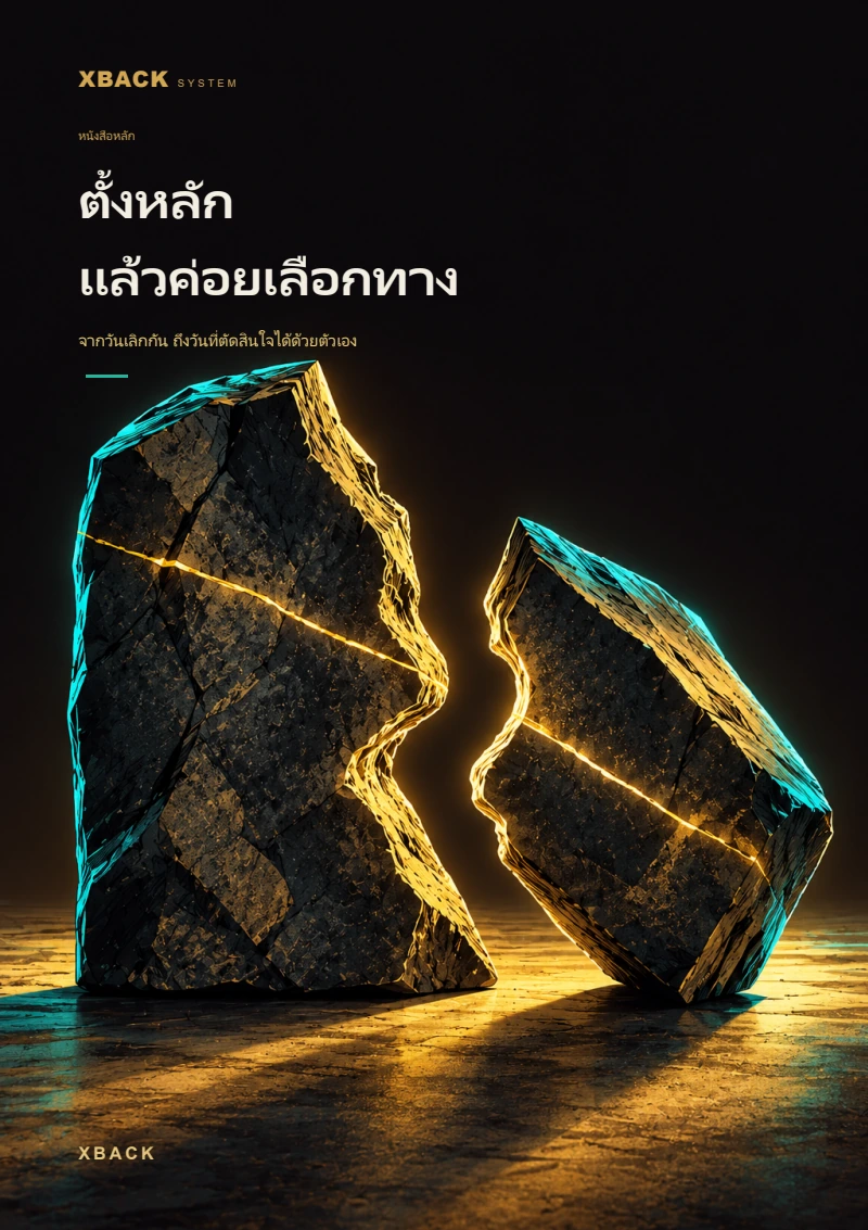 ปกหนังสือ ตั้งหลัก แล้วค่อยเลือกทาง